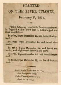 Matkamuisto Frost-messuille vuodelta 1814 tekijältä English School