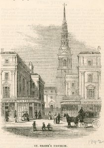 St Brides Church, Fleet Street, Lontoo tekijältä English School