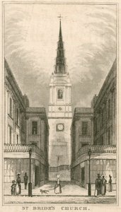 St Brides Church, Fleet Street, Lontoo tekijältä English School