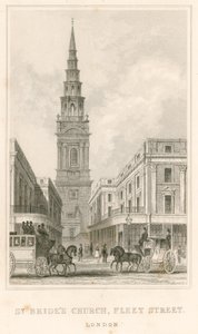 St Brides Church, Fleet Street, Lontoo tekijältä English School