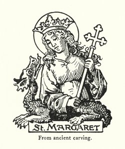 Pyhä Margaret, muinaisesta kaiverruksesta (kaiverrus) tekijältä English School