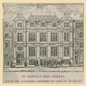 St Martins Free Library, jonka avaa herra Gladstone tekijältä English School