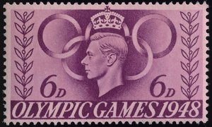 Postimerkki vuoden 1948 Lontoon olympialaisten muistoksi tekijältä English School