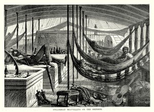 Höyrylaiva matkalla Orinocolla (kaiverrus) (kaiverrus) tekijältä English School