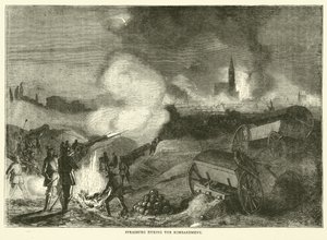 Strasburg pommituksen aikana syyskuussa 1870 tekijältä English School