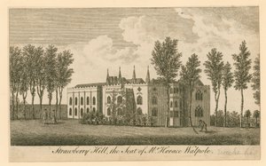 Strawberry Hill, Twickenham, Lontoo; herra Horace Walpolen istuin tekijältä English School