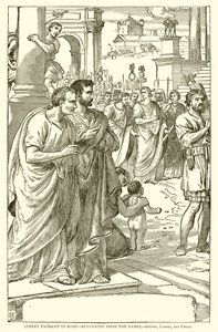 Katukilpailu Roomassa - Paluu kisoista. - Brutus, Cassius ja Caesar tekijältä English School