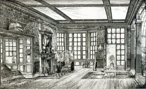 Studio James Tissot Esquirelle, Grove End Road, 1874 (litho) (bw kuva) tekijältä English School