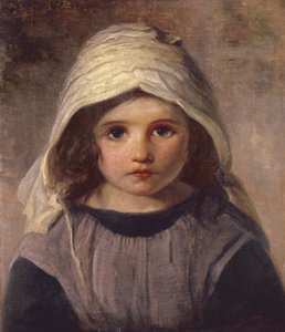 Tutkimus tytöstä konepellissä, 1890 tekijältä English School