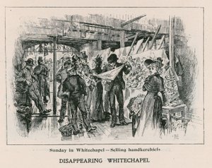 Sunnuntai Whitechapelissa - nenäliinojen myynti tekijältä English School