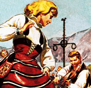 Ruotsalainen tyttö tanssii tekijältä English School