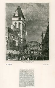 Temple Bar, Lontoo. Purku, 1877 tekijältä English School