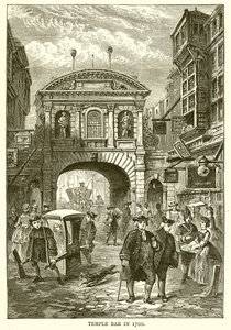 Temple Bar vuonna 1700 tekijältä English School