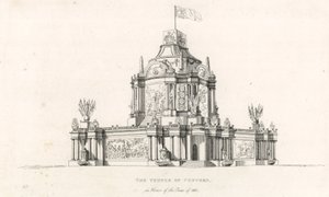 Concordin temppeli vuoden 1814 rauhan kunniaksi tekijältä English School