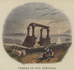 Isisin temppeli, Etiopia (värinen kaiverrus) tekijältä English School