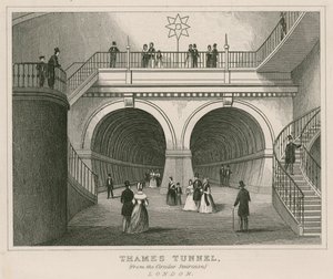 Thames-tunneli pyöreästä portaikosta tekijältä English School