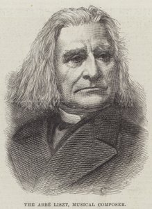 Abbe Liszt, musiikillinen säveltäjä (kaiverrus) tekijältä English School