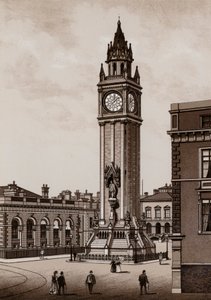 Albert Memorial, Belfast (litho) tekijältä English School