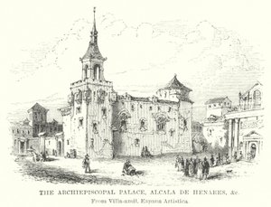 Arkkipiispan palatsi, Alcala de Henares jne. (kaiverrus) tekijältä English School