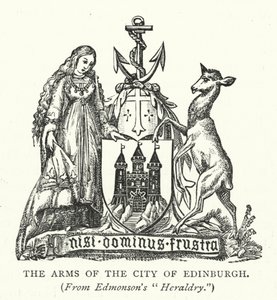 Edinburghin kaupungin käsivarret (kaiverrus) tekijältä English School