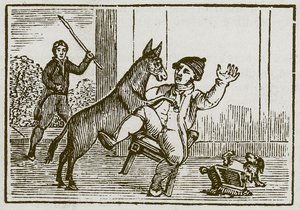 Perse ja pieni koira (kaiverrus) tekijältä English School