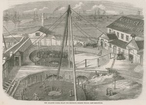 Atlantic Cable, valmiina lähetettäväksi, Moden Wharf, East Greenwich tekijältä English School