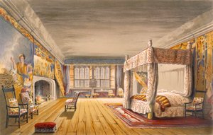 Paras makuuhuone, Cotehele House, n. 1830-40 tekijältä English School