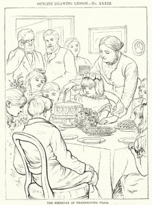 Syntymäpäivä Thanksgiving Villassa (kaiverrus) tekijältä English School