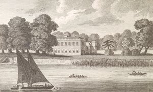 Lontoon piispa Fulhamin palatsissa, kaivertanut Taylor, 1788 tekijältä English School