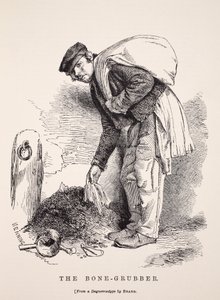 The Bone-Grubber, Richard Beardin dagerrotypian mukaan, kuvitus London Laborista ja London Poor, Henry Mayhew, pubi. 1862 tekijältä English School