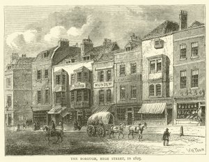 The Borough, High Street, vuonna 1825 tekijältä English School