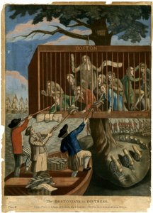 Bostonilaiset hädässä, 1774 tekijältä English School