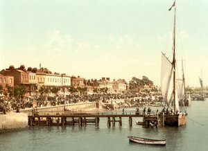 Kärryjen paraati, Southend (käsin värjätty kuva) tekijältä English School