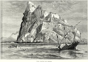 Ischian linna (kaiverrus) tekijältä English School