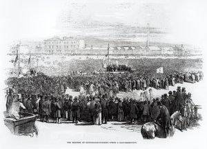 Chartist Meeting Kennington Commonissa, huhtikuu 1848 tekijältä English School