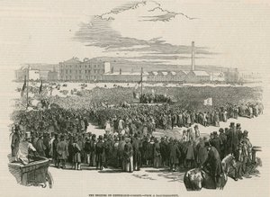 Chartistien kokous Kennington Commonilla vuonna 1848 tekijältä English School