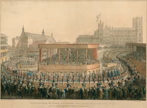 Hänen Majesteettinsa kuningas George IV:n kruunauskulkue 19. heinäkuuta 1821 tekijältä English School