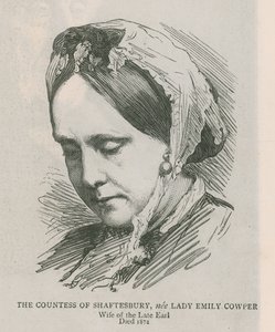 Shaftesburyn kreivitär, os. Lady Emily Cowper tekijältä English School