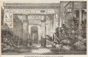 Crystal Palace: Egyptin tuomioistuin, sisäänkäynti Beni Hassanin haudalle tekijältä English School
