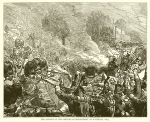 Hougoumontin linnan puolustaminen Waterloossa, 1815 tekijältä English School