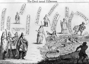 Paholainen kääntyi kalastajaksi, n. 1757 tekijältä English School