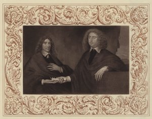 Earl of Lauderdale (oikealla) ja Earl of Lanark (sen jälkeen toinen Hamiltonin herttua) (litho) tekijältä English School