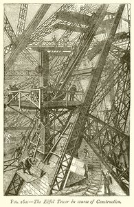 Eiffel-torni rakennusvaiheessa tekijältä English School