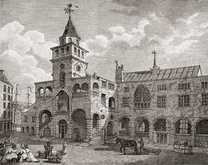 The Exchange, Newcastle upon Tyne 1600-luvulla, J. R. Greenin "A Short History of the English People", julkaistu 1893. tekijältä English School