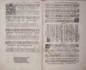 El primer llibre de Songes o Ayres, de John Dowland (1563-1626) 1597 (impressió)finès tekijältä English School