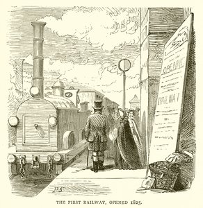 Ensimmäinen rautatie, avattu 1825 tekijältä English School