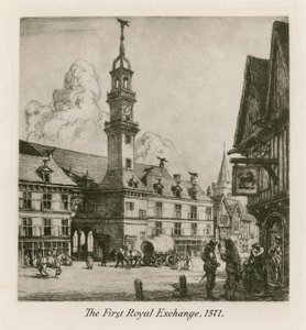 Ensimmäinen kuninkaallinen pörssi, Lontoo, 1571 tekijältä English School