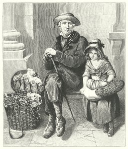 The Flower Gatheres (litografia) tekijältä English School