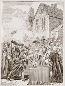Blackfriars Bridgen peruskivi, 1760, nykyaikaisesta vedosta tekijältä English School