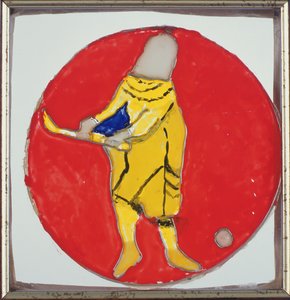 Golfer, joka tunnetaan myös nimellä Crecy Window, itäikkunasta, n. 1340 tekijältä English School